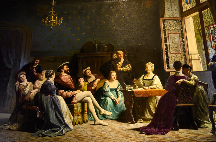 Margarita Heptamerona irakurtzen (Léon Olivié, Angulemako Museoa)